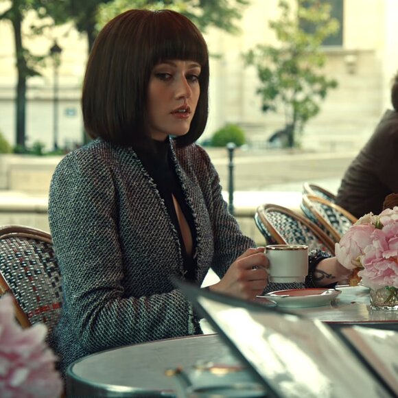 Rebecca Taylor Lurex Tweed Peplum Knit Blazer Jacket ASO Clary Fray - Picture 10 of 12